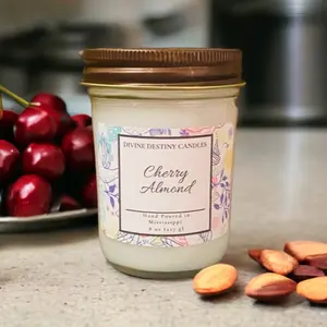 Cherry Almond 8 oz Candle