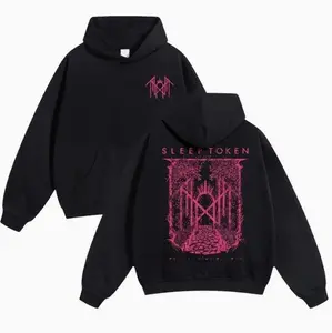 Sleep Token Unisex Hoodie Oversize Long Sleeve Super Soft Pre-Shrunk Casual Fit for Autumn Winter Sleep Symbol Fan Style Retro Print Versatile Ins Street Style Couples Outfits Top Choice for Boyfriend Gift Z