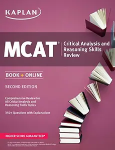 USED-Kaplan MCAT Critical Analysis and Reasoning Skills Review: Book + Online (Kaplan Test Prep) by Kaplan (Paperback)