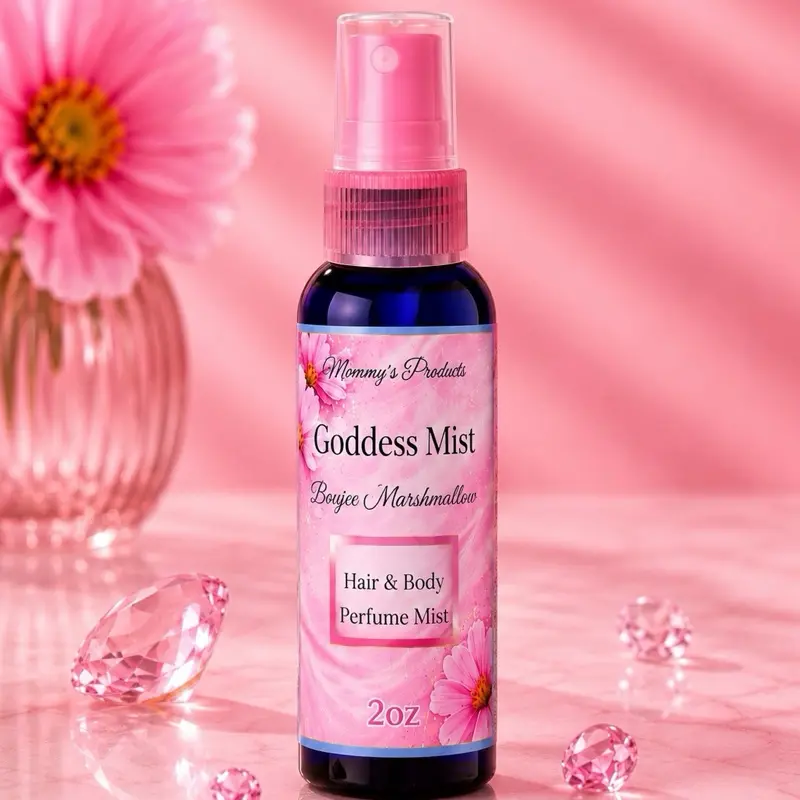 Goddess Mist 2oz Body & Hair Mist - Moisture-Boosting, Soothing Formula for Normal Skin & Hair, Single Item