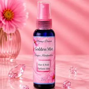 Goddess Mist 2oz Body & Hair Mist - Moisture-Boosting, Soothing Formula for Normal Skin & Hair, Single Item