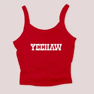 Texas Shirt Micro Rib Tank - Yeehaw Western
