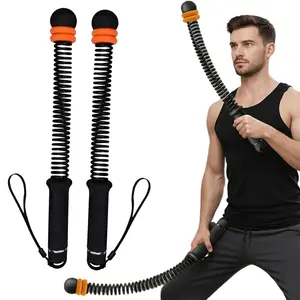 New Upgrade 2PCS Weighted Cordless Battle Ropes - Quiet Ropeless Training Rope for Home Gym, Strength & HIIT Workouts. Portable, Noise-Free Full-Body Exercise Equipment.