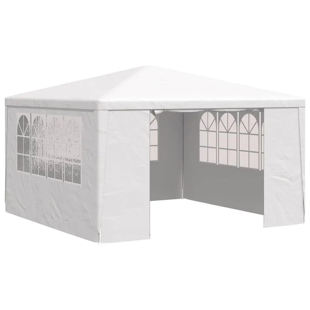 vidaXL Party Tent, Outdoor Canopy Tent with Sidewalls, Professional Patio Gazebo with Steel Frame, Marquee Pavilion for Garden Beach, White 48525