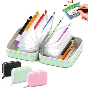 Waterproof Pill Pouch Set, 14pcs Bags Inside, A8 Waterproof Pill Organizer Set, 7 to 14 Days of Meds,Zippered Pill Storage for Fish Oils, Vitamins, Reusable Pocket Pharmacy with Color-Coded Labels dealsforyou, summerwins