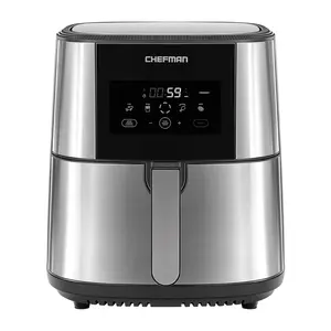Chefman 8 Quart TurboFry Stainless Steel Air Fr yer