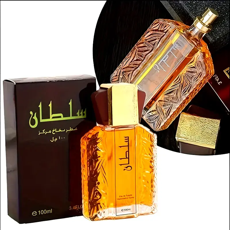 [Elegant SULTAN Perfume] Long Lasting SULTAN 1 3.38 Oz Dubai Men's Perfume - Elegant Fragrance, Eau De Toilette Spray, Middle Eastern Perfume with Refreshing Flowers, Ideal for Dating And Everyday Life, Valentine's Day Must-Have Gift
