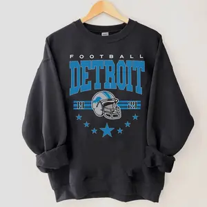 Vintage Detroit Football Shirt, Detroit Football Crewneck Sweatshirt, Detroit Football Crewneck, Detroit Football Gift, Detroit Shirt, T-Shirt, Unisex, Sweatshirt, Hoodie, football mens shirt, Detroit womens gift, Vintage football tee