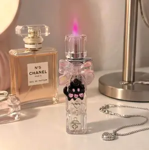(Virtually gas-free)Ultra-Aesthetic Y2K Coquette Crystal Clear Spinner Fidget Toy with Large Pink Bow and Crowned Black Kitty Charm - Stress and Anxiety Reliever, Gift Ready with Box