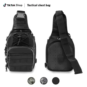 Tactical Crossbody Bag for Men Durable Sling Bag with Cross Body Design EDC Shoulder Bag  Rectangular Outdoor Daypack Military Sport Outdoor Pack Carry outdoorfun