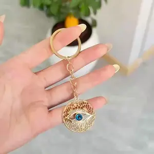 Devil Diamond Eyes Hollow Alloy Keychain Delicate Bag Pendant Accessories