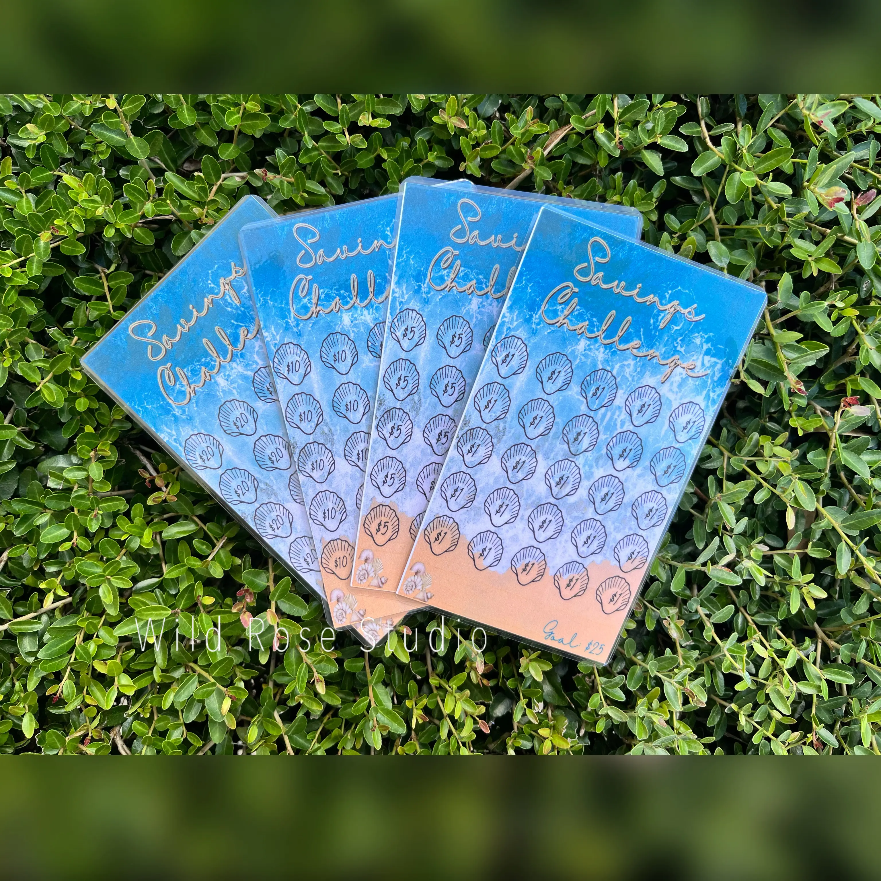 Beach Theme Savings Challenge | Money Saving Sheets | Reusable Money Savings Sheets