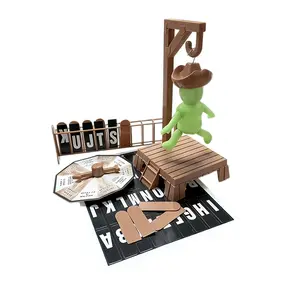 Magnetic Gallows Game with Mystery Words, Portable Travel Word Guessing Game for Teens, Family Party Game for Kids Aged 8+, Tabletop Games