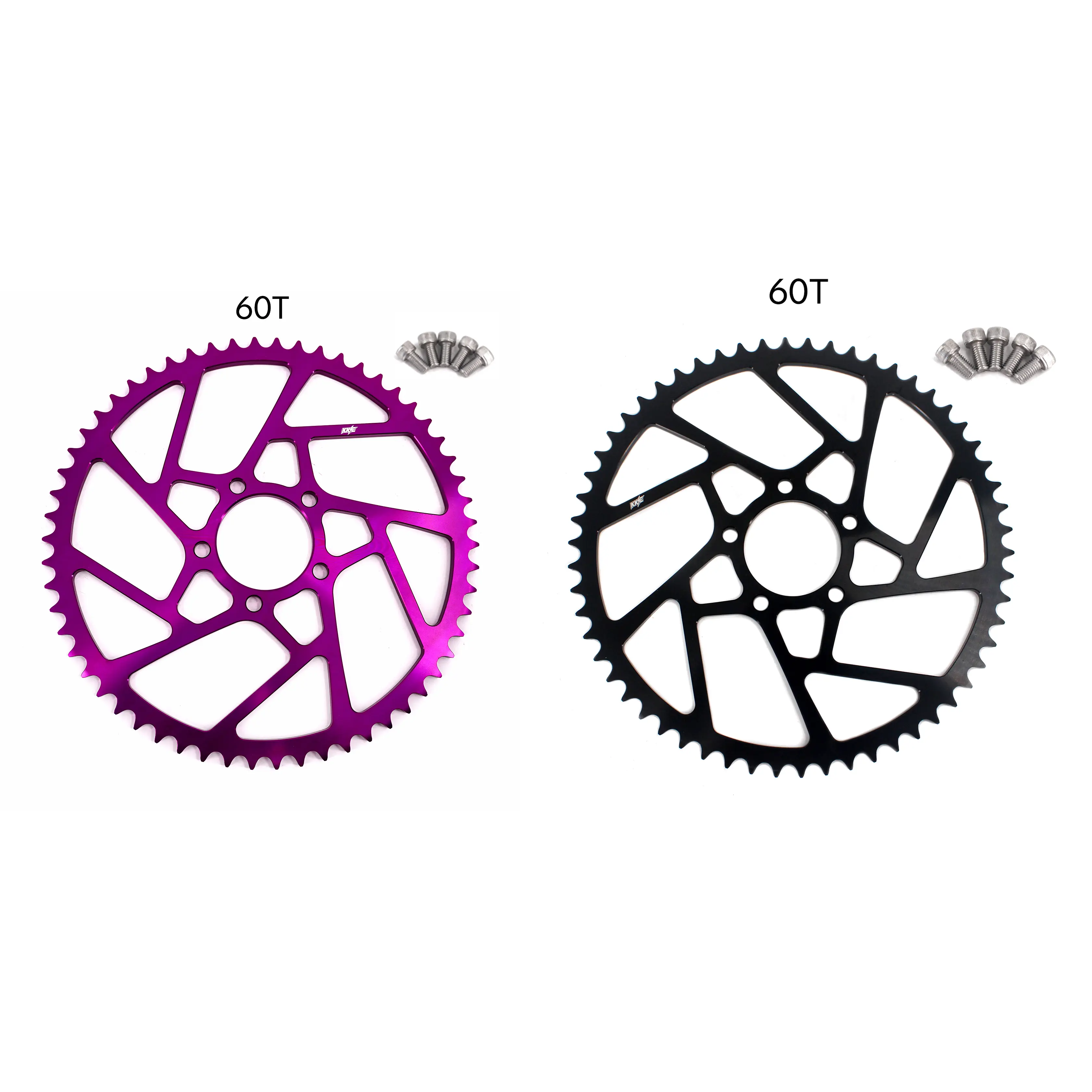 KKE Upgrade 60T Rear Sprocket for Sur-Ron Light Bee X 2019-2024 & Rawrr Mantis X 2024 - 2025 Talaria MX3 MX4 Segway X160 X260 CNC-Machined Aluminum Durable Replacement Part