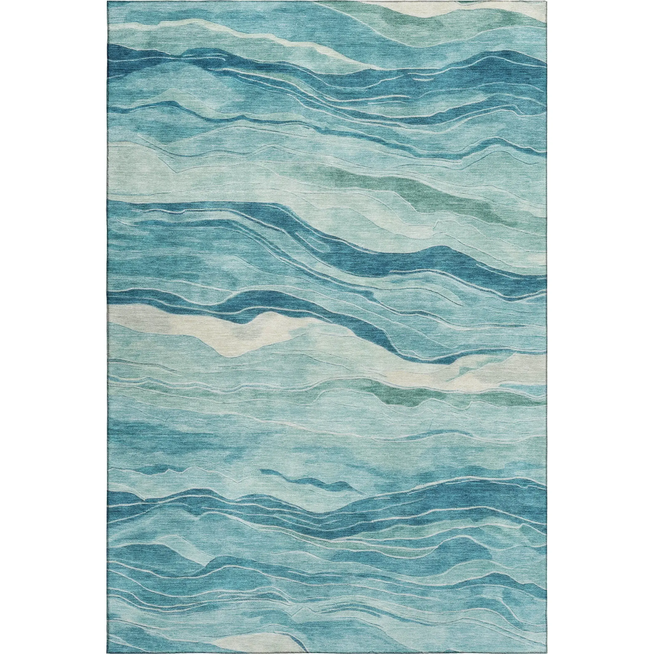 Machine Made Pacifica PA6 Turquoise - Dalyn Rugs