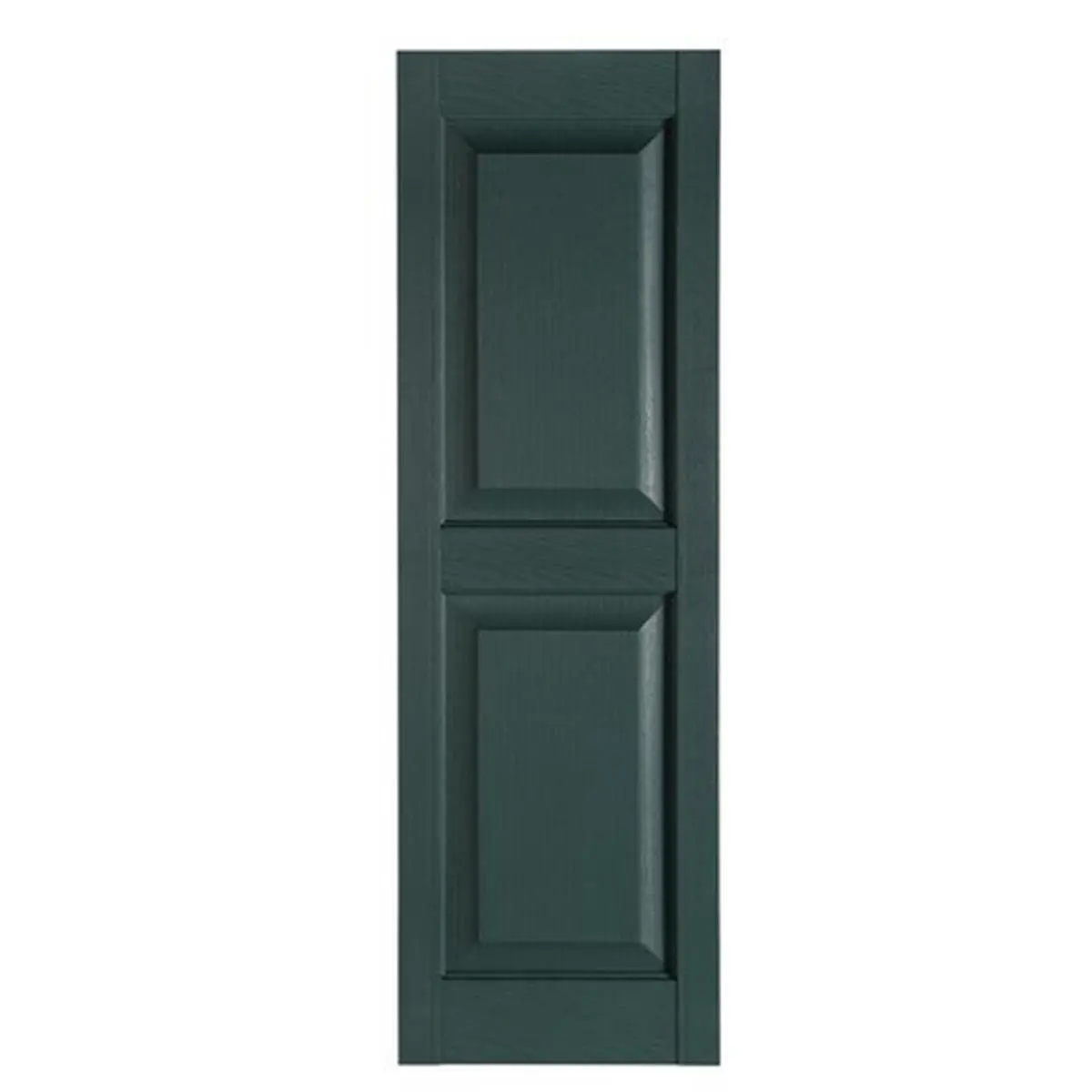 212 MAIN Premier Raised Panel Artistic Decorative Exterior Window Shutters - Heritage Green, Fade-Resistant Polypropylene with Mullion, 15x71 in, for Home Exterior Curb Decor
