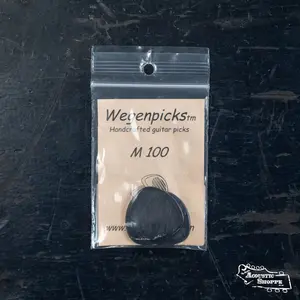 Wegen M100B Triangular Mandolin Pick - Pack of 3, Black, 1.0 mm