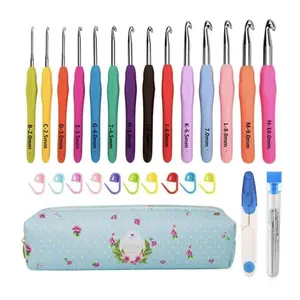 Home Collection 14-Piece Crochet Hooks Set 2mm–10mm