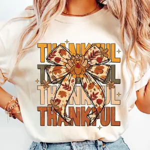 [Collection For Thanksgiving] Coquette Thankful Turkey, Give Thanks, Boho Floral Fall Coquette, Vintage Thanksgiving Gobble, Thanksgiving Shirt