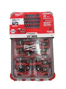Milwaukee Electric - Shockwave Impact Duty. Socket 1/2. DR 27PC MM Pack