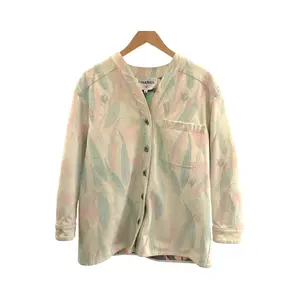 Pre-owned CHANEL Denim Small Leather Goods Botanical Jacket