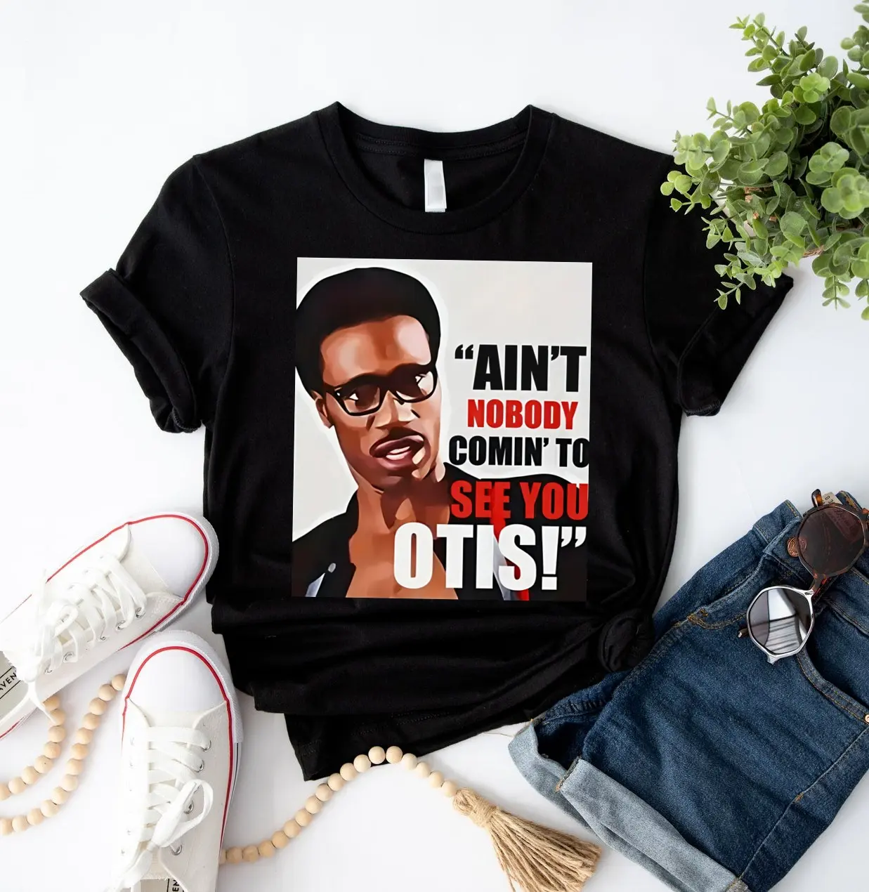 Ain't Nobody Coming To See You Otis Unisex T-Shirt, Black Movie Shirt, Funny Meme Sweatshirt, 90s Throwback Shirt