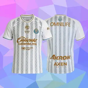 25 26 Chivas de Guadalajara Mexico LIGAMX White Special Edition Short Sleeve Soccer Jersey Fans Version Breathable