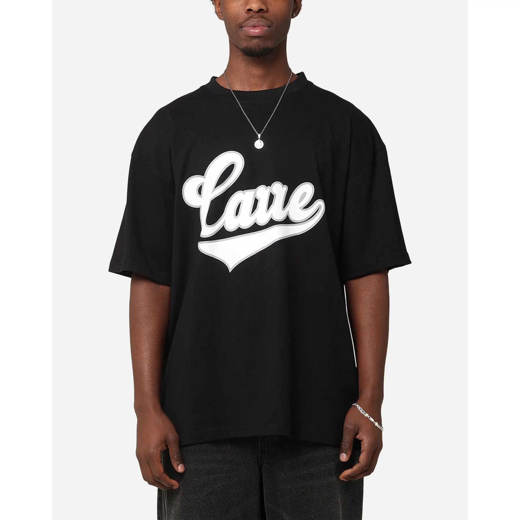 Carre Team Script T-Shirt Black