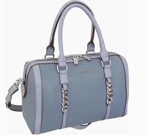Ellen Tracy Pebble Grain Chain Barrel Crossbody