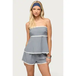 Ellie Lacey Ginghman Strapless Top