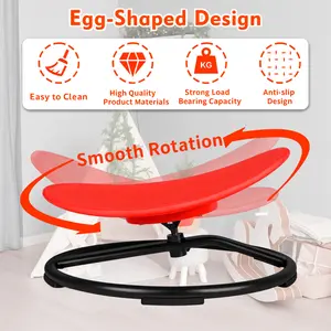 Spinning Chair, Kids Swivel Chair, Autistic Kids Sensory Swivel Chair, Carousel Spin Sensory Chair, Egg Shape Sensory Toy Chair Improving Kids Body Coordination