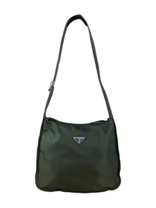 Pre-owned nylon Shoulder Bags Prada Green Vela Messenger Bag