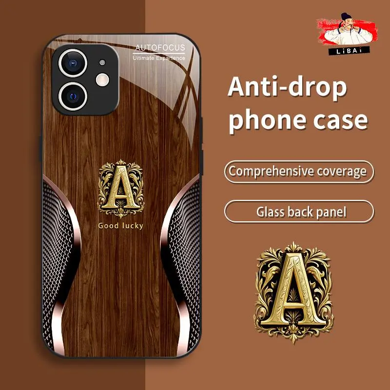 Suitable for [iPhone 12] New retro letter mobile phone case simple explosion-proof mobile phone case affordable anti-fall anti-fingerprint 995
