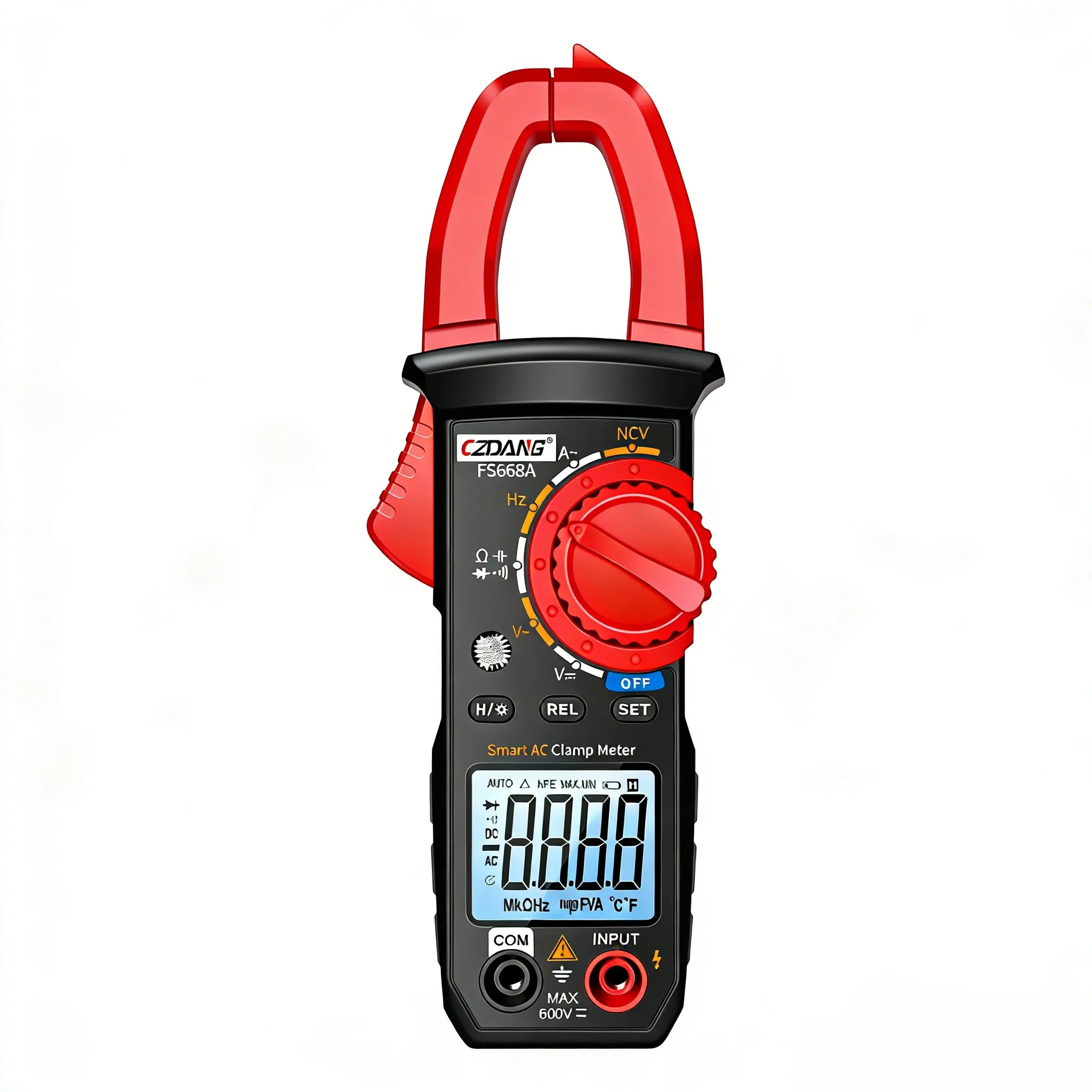 Digital Clamp Meter 4000 Counts, Smart Clamp Meter, Multimeter Voltmeter Ac Dc Voltage Current Tester, Universal Instrument Test Tool