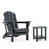 Singel Chair+Table-BLACK