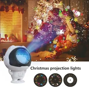 Christmas Projector Lights 16 Patterns Bedroom Indoor Lighting Party And Game Room Atmosphere Decor White Snowflake Projector Children'S Gifts