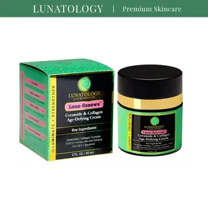LUNATOLOGY LunaRenewa(TM) Ceramide & Collagen Age-Defying Cream – Advanced Skin Renewal Treatment to Repair Skin, Improve Elasticity & Restore Strength – 60 ml / 2 fl oz