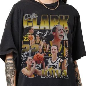 Caitlin Clark 90s Vintage Bootleg Style T-Shirt, Classic Retro Graphic Unisex Tee Gift For Men and Women