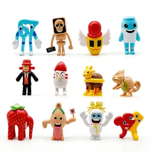 12-Piece Set Steal Brain Corrupted Figure, Virtual Monster Game Peripheral Model Display Toy, Collectible Decorative Figurines