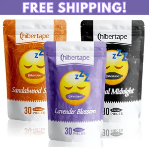 Hibertape - VARIETY PACK Mouth Tape for Sleeping and Snoring, Jawline Shaper for Men and Women, Sleep Like a King or Queen, Free Your Sleep Hostage, CPAP Friendly, Oral Healthcare Lavender, Sandalwood, Smooth Aroma