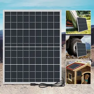 Portable Solar Panel Kit 15W Outdoor Dc Interface Camping Accessories Solar Charger with Controller for Phones Tablets Rvs