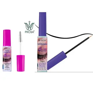 PROSA Protein Cristal Gel Máscara and Eyeliner (black) 4 in 1 Long-lasting