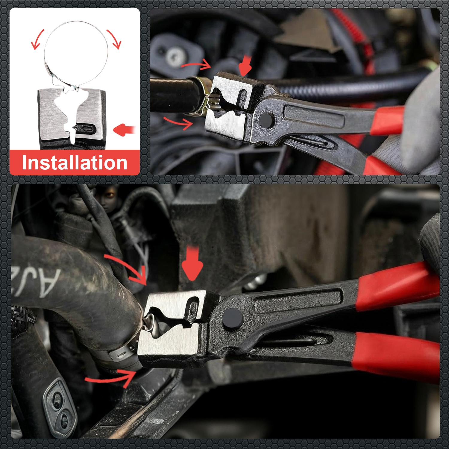 Hose Clamp Pliers -R Type for Automobile Collar Pliers CV Boot Clamp Repair Tools