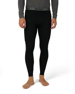 32 Degrees Men's Lightweight Baselayer Legging | 4-Way Stretch | Thermal| Form Fitting, Black, Medium