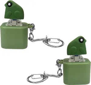 Funny Animal Sound Keychain Toy, Press Button Noise Maker Keychain, Lizard Duck Frog Sound Effect Fidget Toy, Stress Relief Novelty Prank Gift for Kids Adults