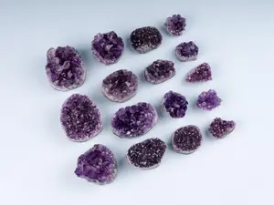 Natural Amethyst Cluster Healing Crystals, AAA Quality Raw Amethyst Cluster, Uruguayan Purple Amethyst Geode, Spiritual & Meditation Gifts