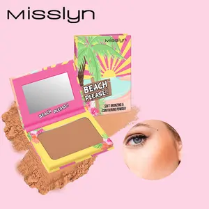 BEACH PLEASE! Bronzing & Contouring Powder | Matte Powder Bronzer | Matte, Soft, Long-Lasting, Smooth & Blendable with Mirror-Misslyn
