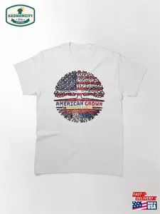 Serbian Serbia Us American Usa United States Tree Roots Flag Classic T-shirt Unisex Sweatshirt