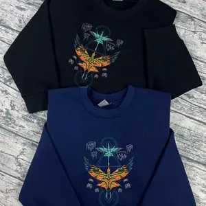 Avatar Fire and Ash Embroidered T-shirt Sweatshirt Hoodie, Pandora embroidery sweatshirt, Toruk and Ilu Avatar movie shirt, gift for him