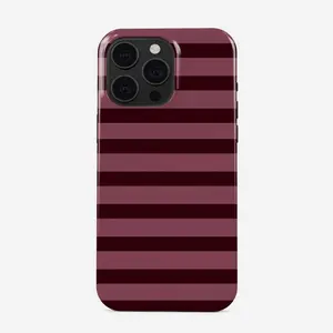 Burgundy Spellbound iPhone Case – Minimal Striped Aesthetic for iPhone 17 Series